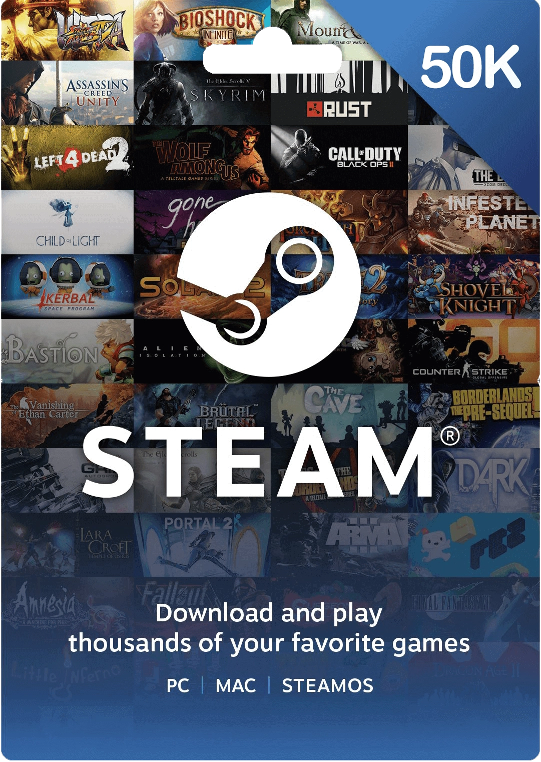 Steam Wallet Gift Card Colombia 50000 COP  for sale in Egypt from Games2Egypt