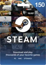 Steam Wallet Gift Card India 150 INR (97182)