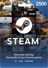 Steam Wallet Gift Card India 2500 INR -  for sale in Egypt from Games2Egypt