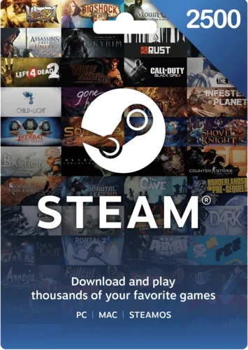 Steam Wallet Gift Card India 2500 INR