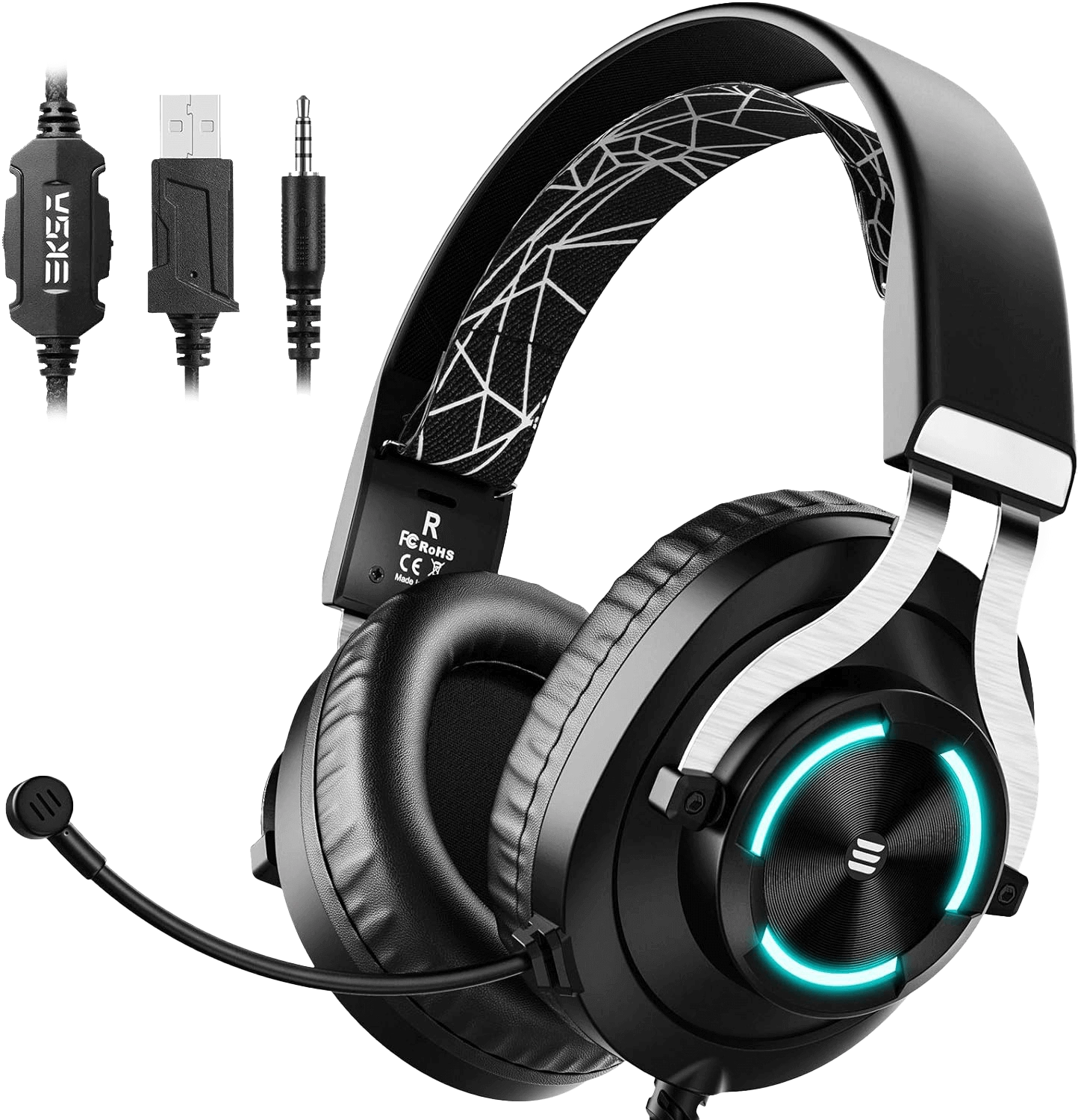 EKSA E3000 Wired Gaming Headset - Black  for sale in Egypt from Games2Egypt