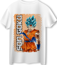Dragon Ball Goku LOOM Oversized T-Shirt - Off White (97432)