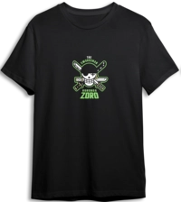 One Piece Zoro LOOM Oversized T-Shirt - Black (97439)