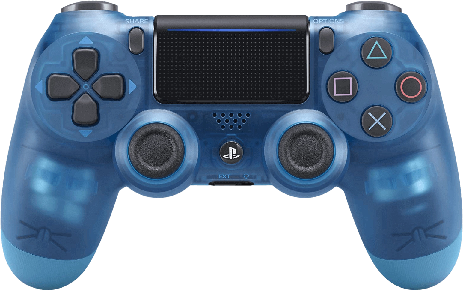 DUALSHOCK 4 PS4 Controller - Crystal Blue - Used  for sale in Egypt from Games2Egypt