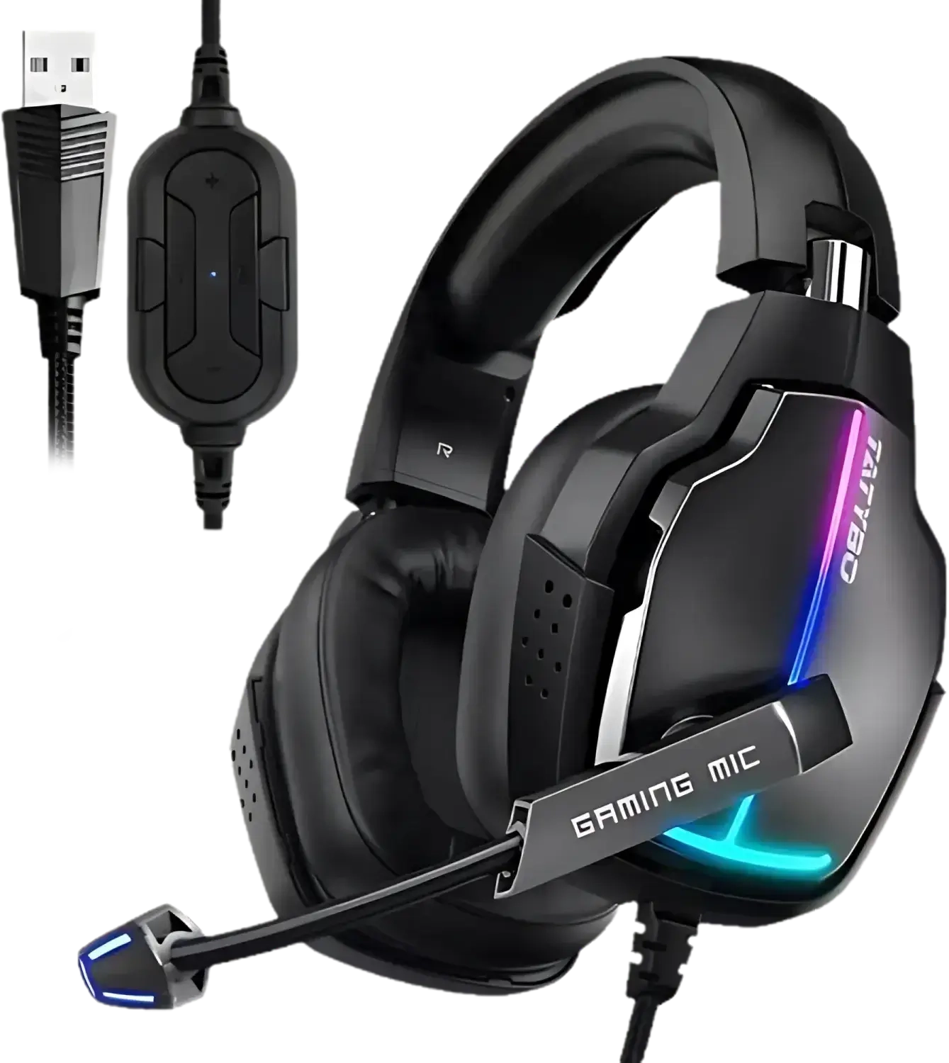 KOTION EACH G1 PRO Wired RGB PC Gaming Headset - Black  for sale in Egypt from Games2Egypt