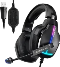 KOTION EACH G1 PRO Wired RGB PC Gaming Headset - Black
