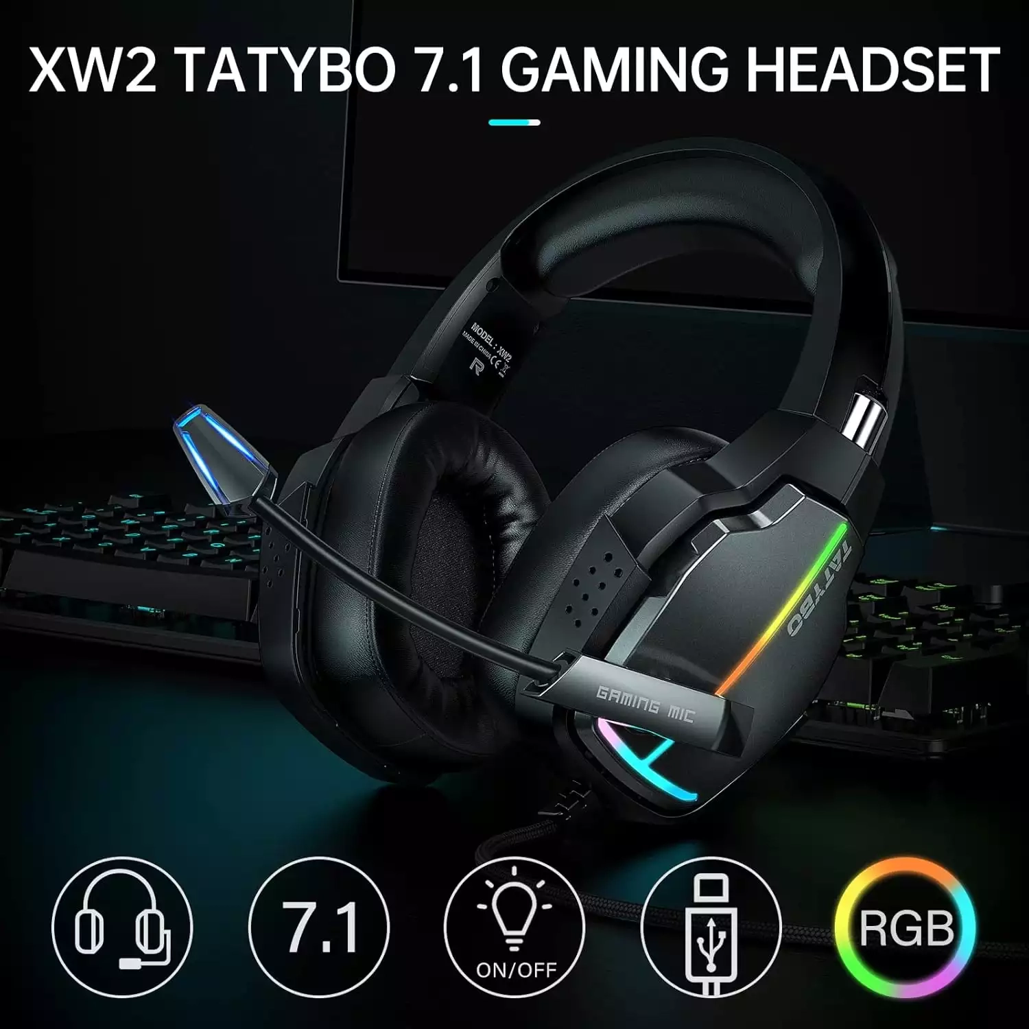 KOTION EACH G1 PRO Wired RGB PC Gaming Headset - Black  for sale in Egypt from Games2Egypt