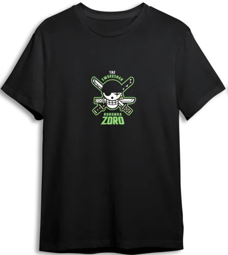 One Piece Zoro LOOM Oversized T-Shirt - Black  for sale in Egypt from Games2Egypt