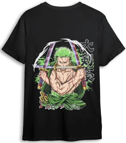 One Piece Zoro LOOM Oversized T-Shirt - Black