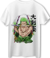 One Piece Roronoa Zoro LOOM Oversized T-Shirt - Off White