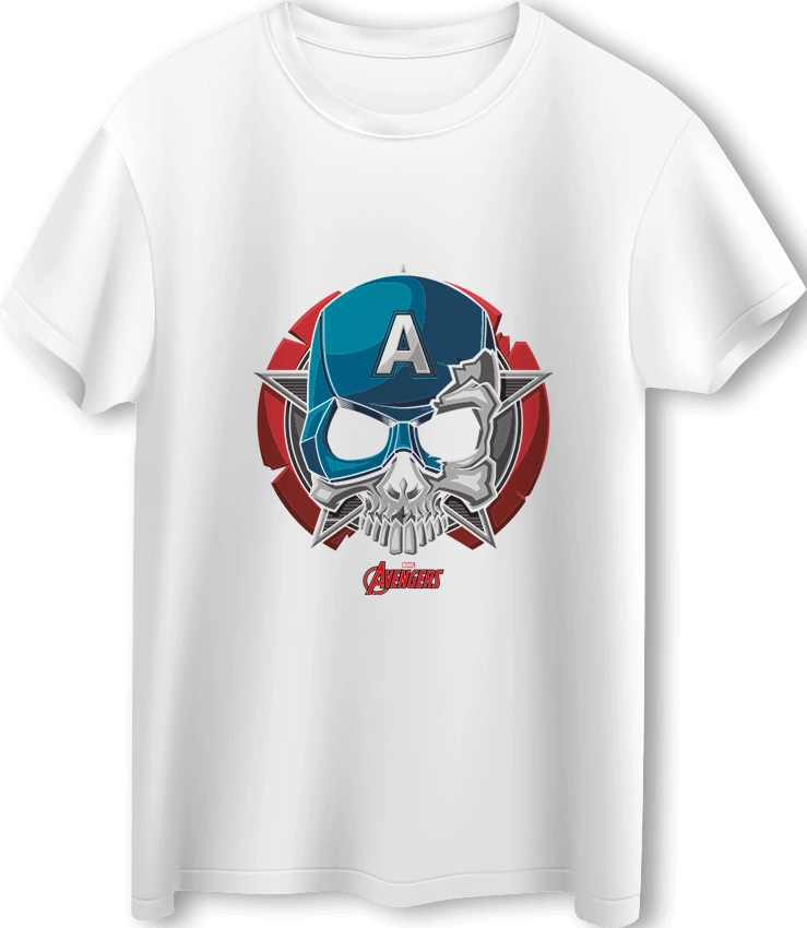 Avengers Captain America LOOM Oversized T-Shirt - Off White  for sale in Egypt from Games2Egypt