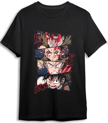 Anime LOOM Oversized T-Shirt - Black