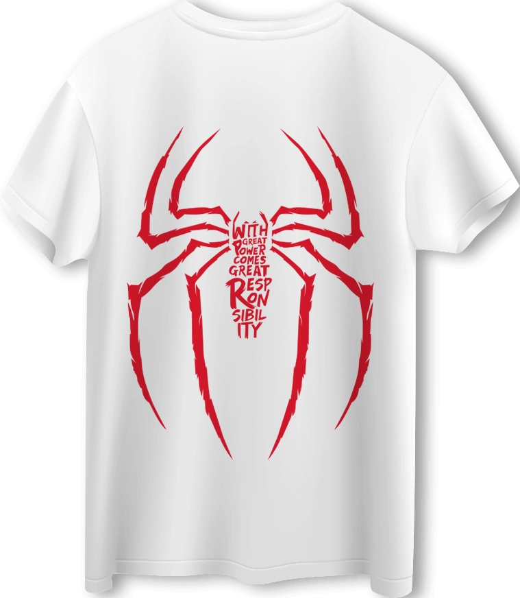 Spider-Man Logo LOOM Oversized T-Shirt - Off White  for sale in Egypt from Games2Egypt