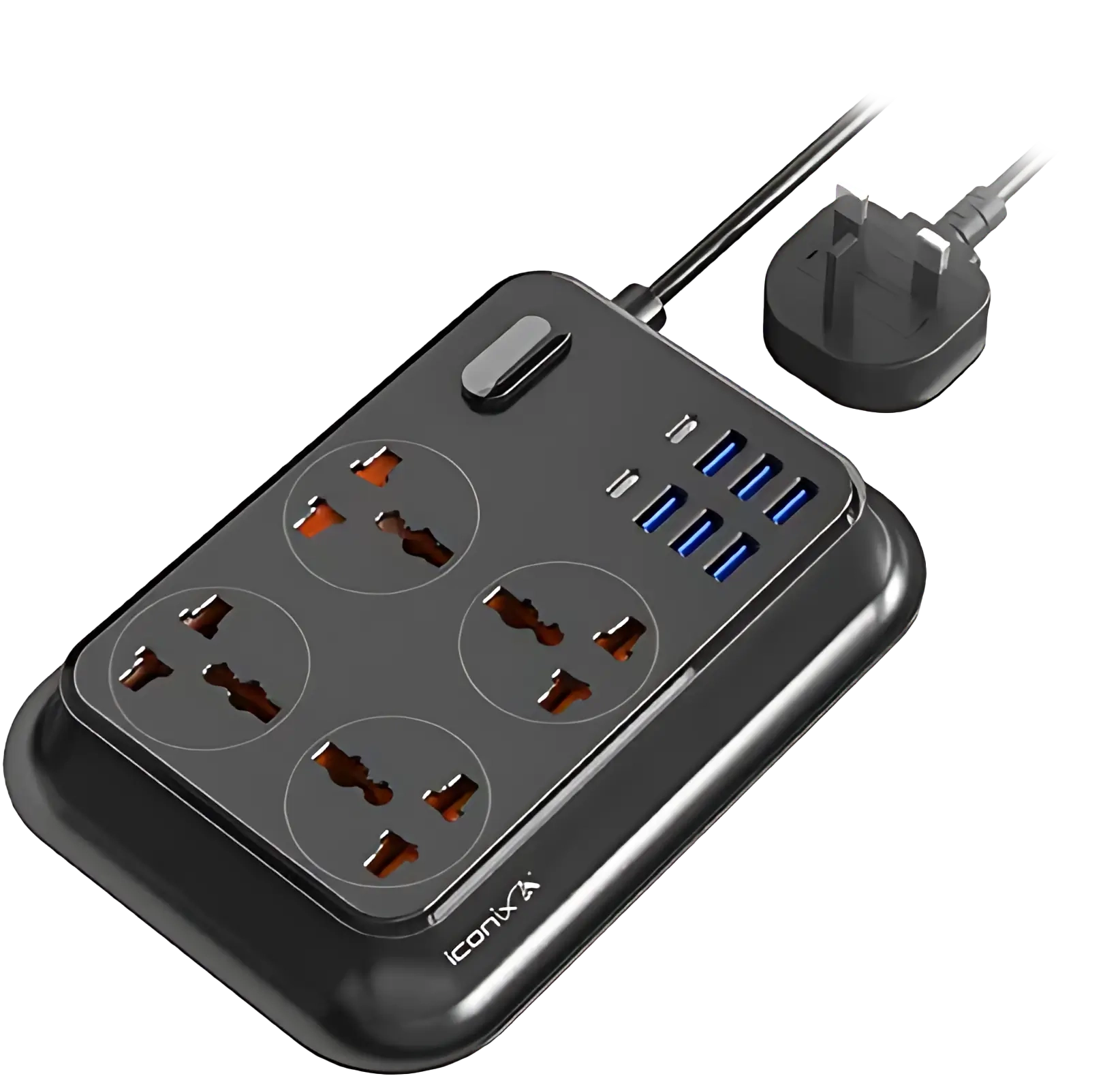 ICONIX 2120 Power Strip - Black  for sale in Egypt from Games2Egypt