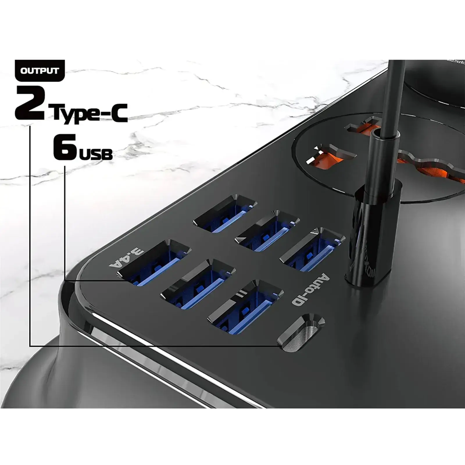 ICONIX 2120 Power Strip - Black  for sale in Egypt from Games2Egypt