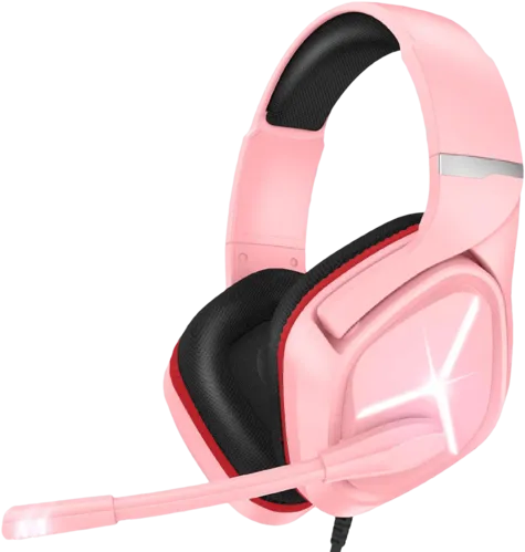 Onikuma X9 RGB Wired Gaming Headset - Pink