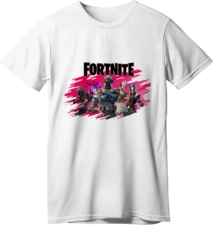 Fortnite Squad LOOM Kids Gaming T-Shirt White (99136)