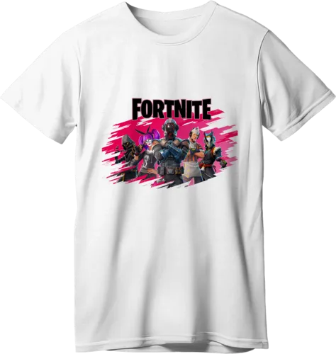 Fortnite Squad LOOM Kids Gaming T-Shirt White
