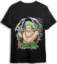 One Piece Zoro LOOM Oversized T-Shirt - Black  for sale in Egypt from Games2Egypt