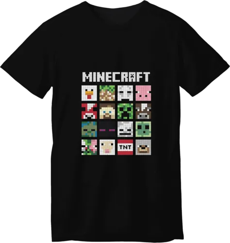 Minecraft Themes LOOM Kids Gaming T-Shirt