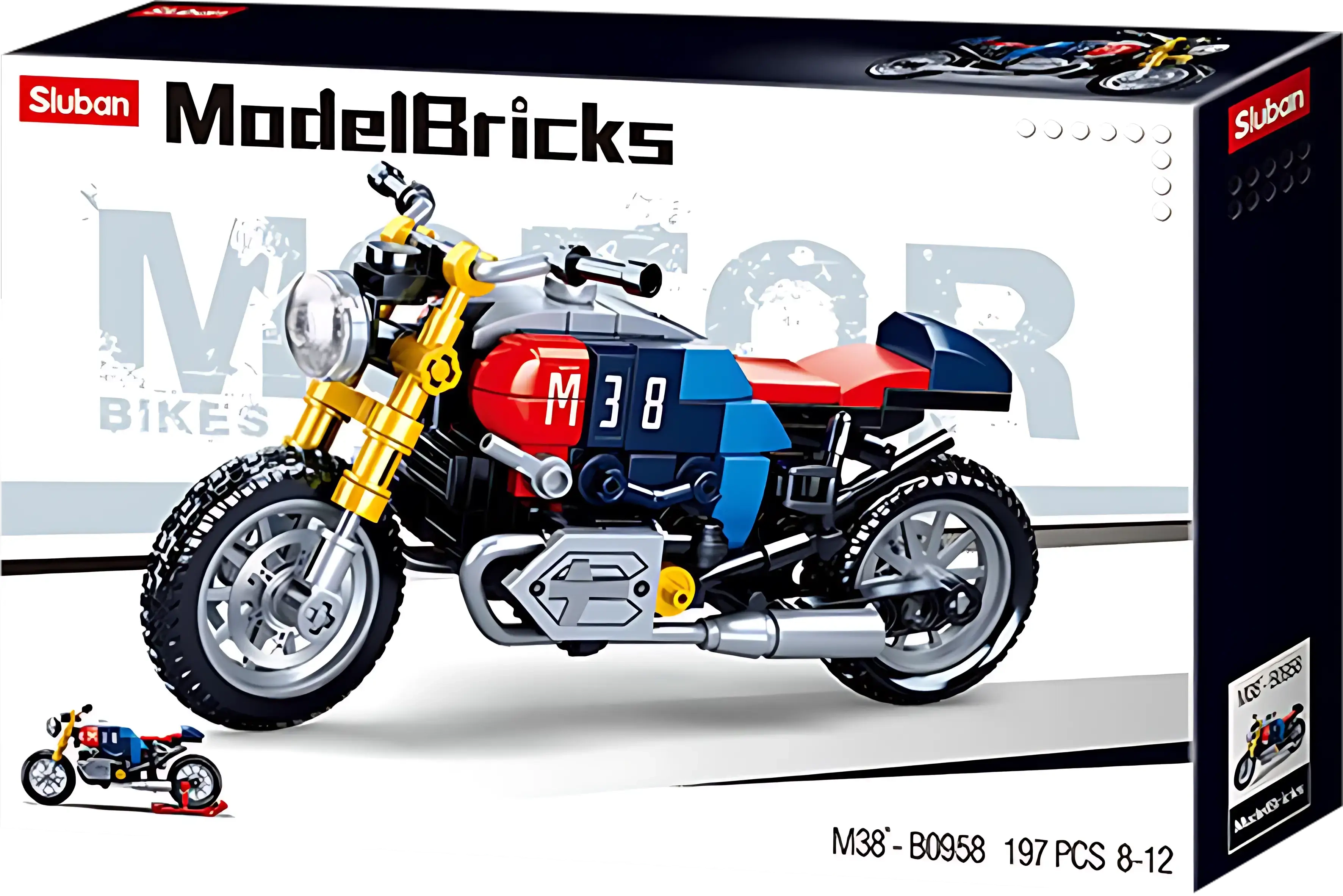 Sluban Model Bricks-Motorcycle Building Blocks - 197 PCS  for sale in Egypt from Games2Egypt