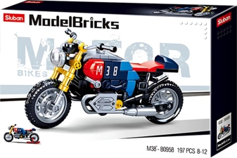 Sluban Model Bricks-Motorcycle Building Blocks - 197 PCS