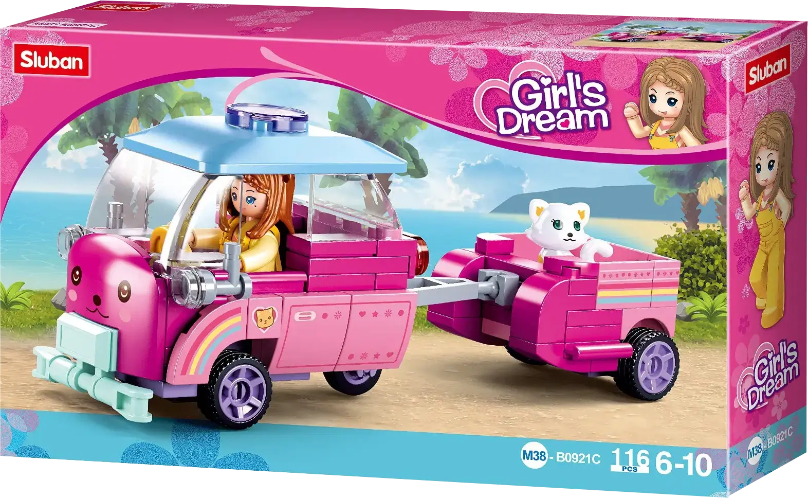 Sluban M38-B0921 Girl's dream Transport Building Blocks (Assorted 1 Pack)  for sale in Egypt from Games2Egypt