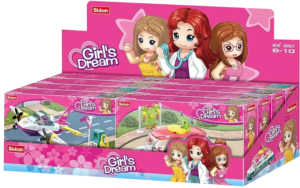 Sluban M38-B0921 Girl's dream Transport Building Blocks (Assorted 1 Pack)  for sale in Egypt from Games2Egypt