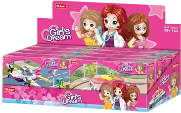 Sluban M38-B0921 Girl's dream Transport Building Blocks (Assorted 1 Pack)  for sale in Egypt from Games2Egypt