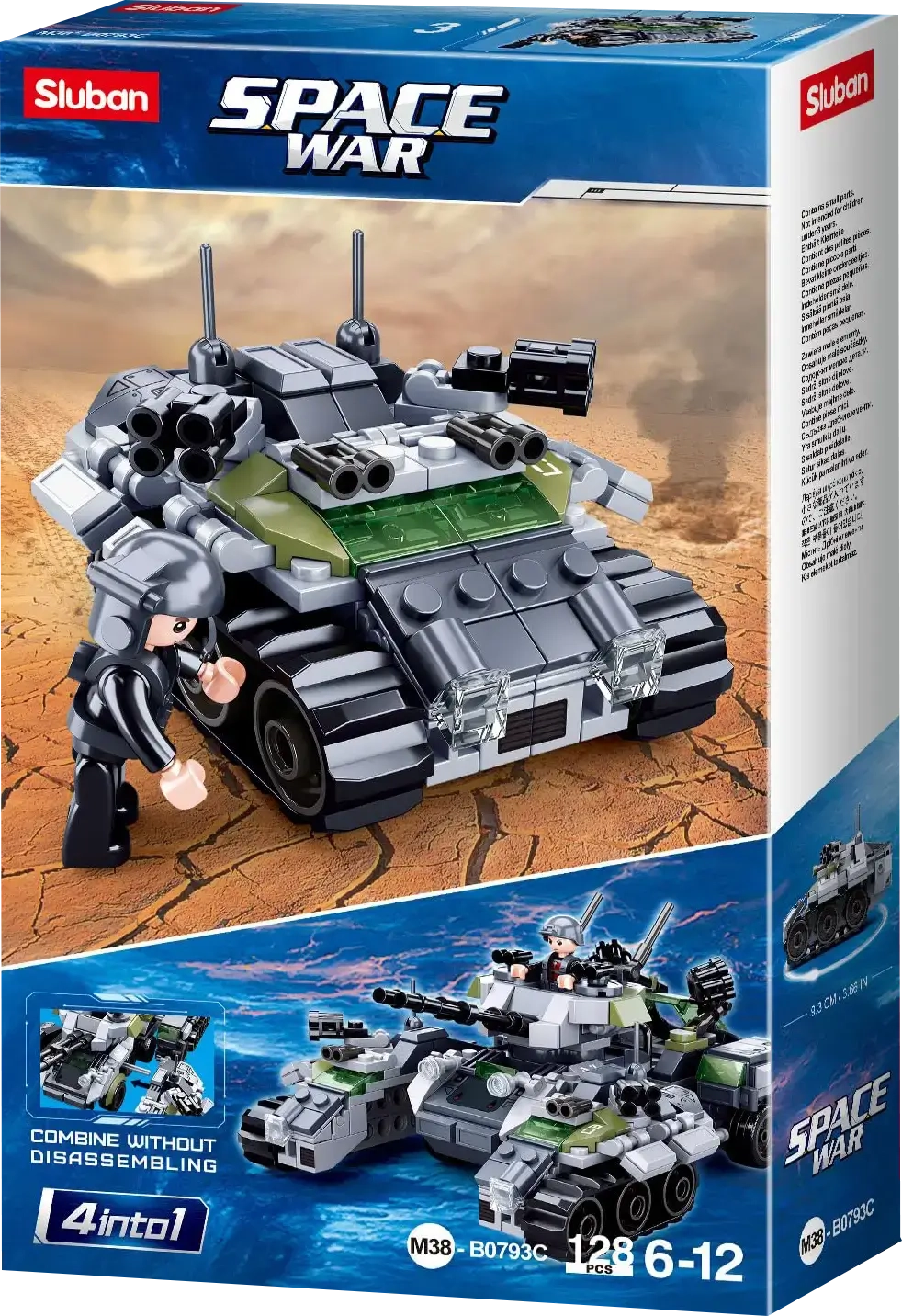 Sluban Space War 4 into 1 Building Blocks (Assorted 1 Pack)  for sale in Egypt from Games2Egypt