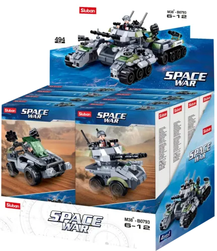 Sluban Space War 4 into 1 Building Blocks (Assorted 1 Pack)