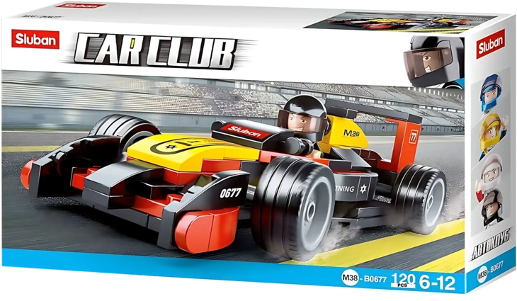 Sluban M38-B0677 Car Club-F1 Building Blocks