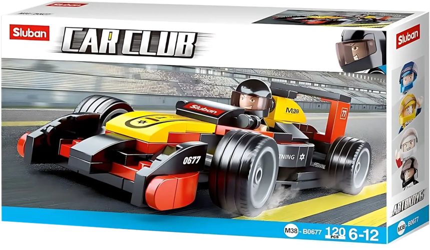 Sluban M38-B0677 Car Club-F1 Building Blocks