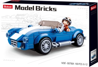 Sluban M38-B0706A Model Bricks-Cobra Gt40 Car Building Blocks