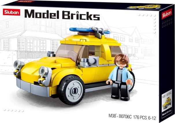 Sluban M38-B0706C Model Bricks-Beetle Car Building Blocks