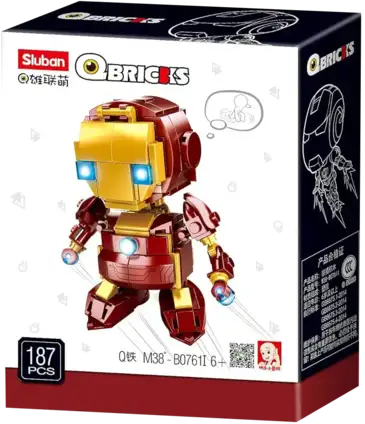 Sluban M38-B0761I Qbricks-Ironman Building Blocks