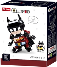 Sluban M38-B0761P Qbricks - Batman 2 in 1 Building Blocks -  for sale in Egypt from Games2Egypt