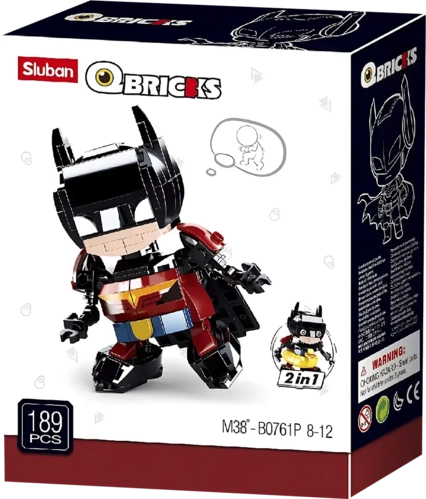 Sluban M38-B0761P Qbricks - Batman 2 in 1 Building Blocks  for sale in Egypt from Games2Egypt