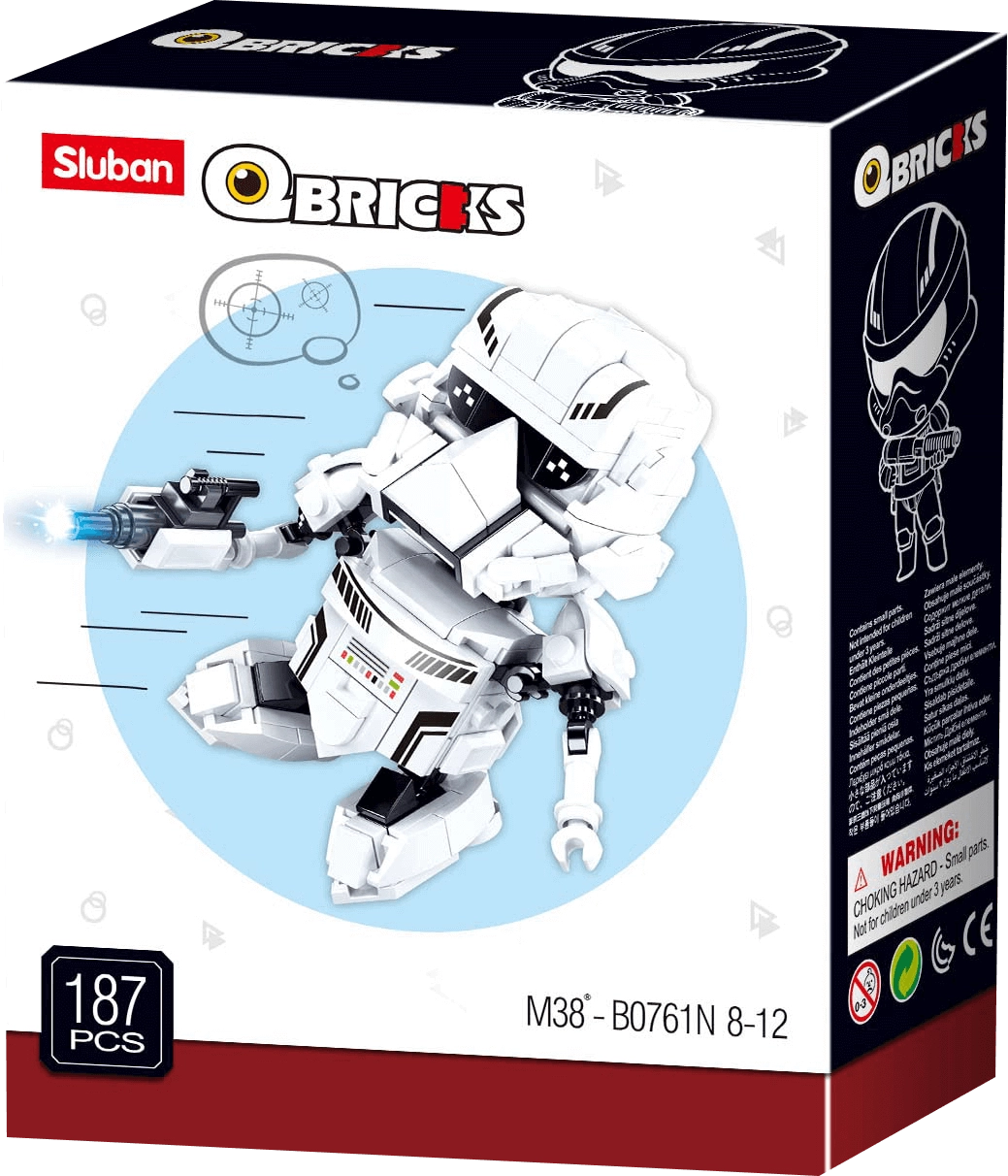 Sluban M38-B0761N Qbricks - Star Wars Soldier Building Blocks  for sale in Egypt from Games2Egypt