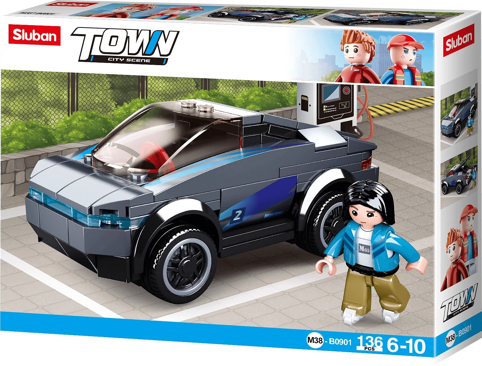 Sluban M38-B0901 Town - Electric Car Building Blocks  for sale in Egypt from Games2Egypt