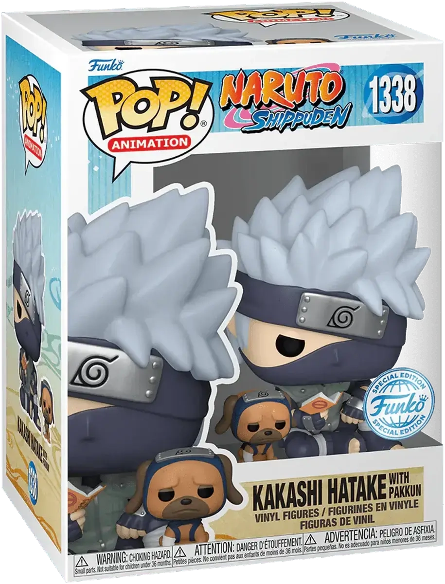 Funko Pop! Anime: Naruto - Kakashi with Pakkun (Exc)  for sale in Egypt from Games2Egypt