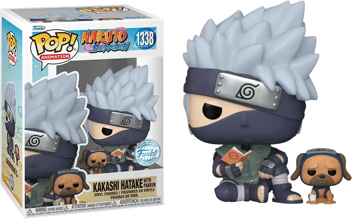 Funko Pop! Anime: Naruto - Kakashi with Pakkun (Exc)  for sale in Egypt from Games2Egypt