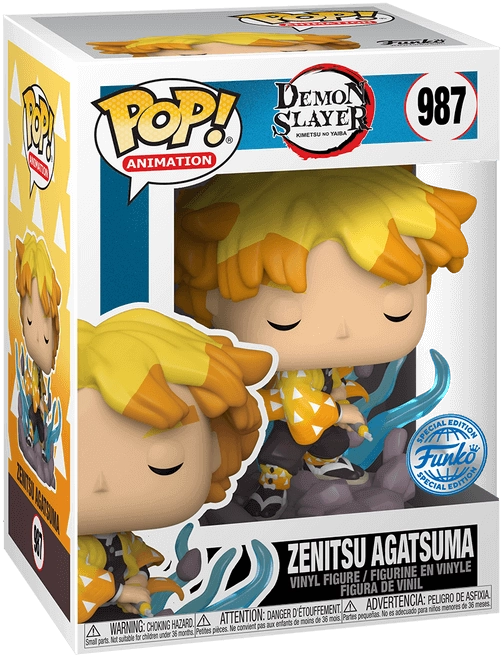 Funko POP! Anime: Demon Slayer - Zenitsu Transforming (Exc)  for sale in Egypt from Games2Egypt