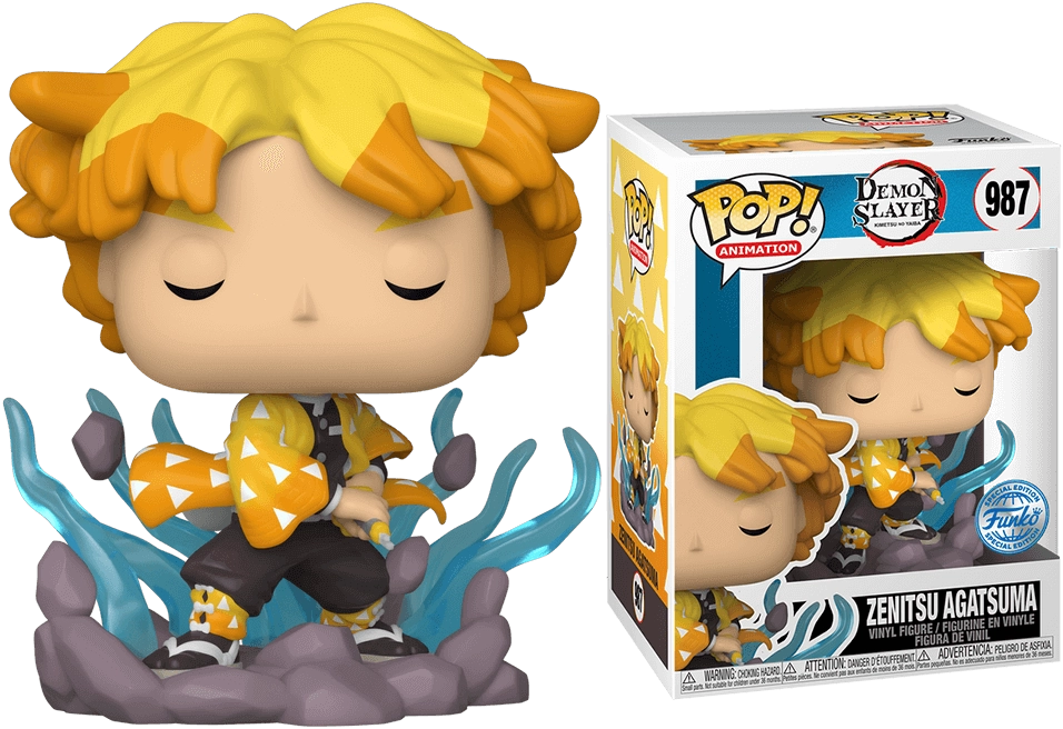 Funko POP! Anime: Demon Slayer - Zenitsu Transforming (Exc)  for sale in Egypt from Games2Egypt