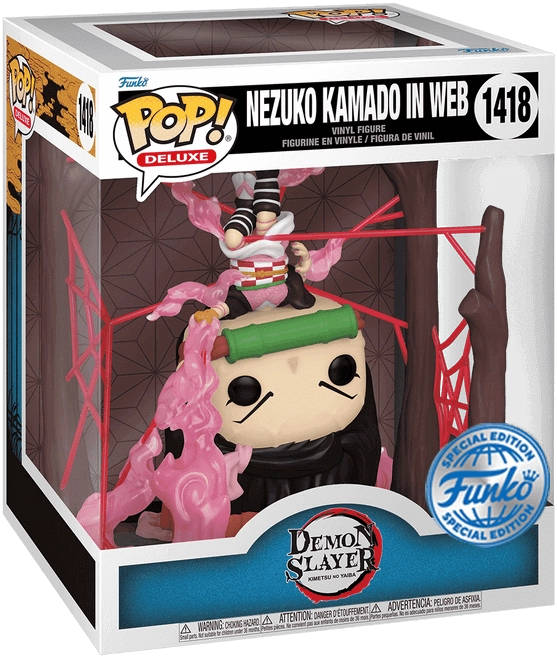 Funko POP! Deluxe Anime: Demon Slayer - Nezuko in Web (GW)(Exc)  for sale in Egypt from Games2Egypt