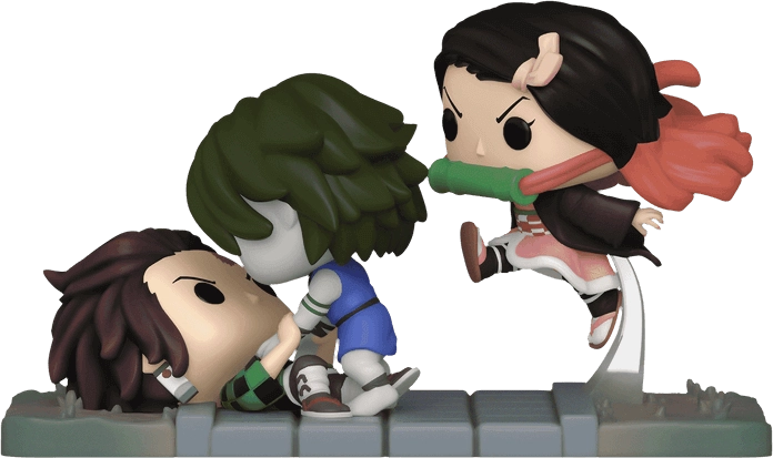 Funko POP! Moments - Anime: Demon Slayer - Tanjiro & Nezuko vs. Temple Demon (Exc)  for sale in Egypt from Games2Egypt