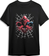 Spider-Man LOOM Oversized T-Shirt - Black (99799)