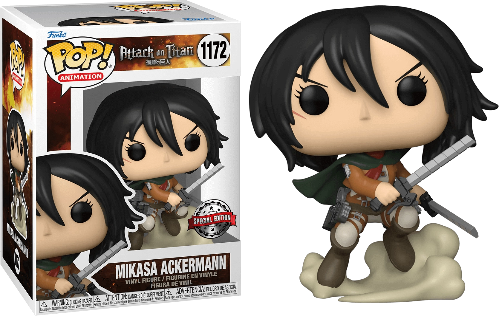 Funko Pop! Anime: Attack On Titan (AoT) - Mikasa Ackerman  for sale in Egypt from Games2Egypt