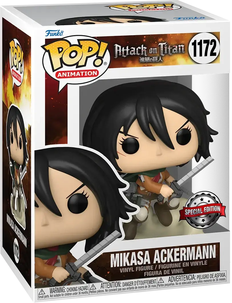 Funko Pop! Anime: Attack On Titan (AoT) - Mikasa Ackerman  for sale in Egypt from Games2Egypt