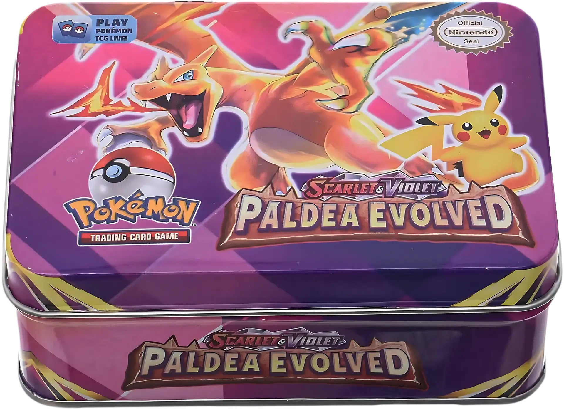 Pokemon Scarlet & Violet Trading Card Game Metal Box  for sale in Egypt from Games2Egypt